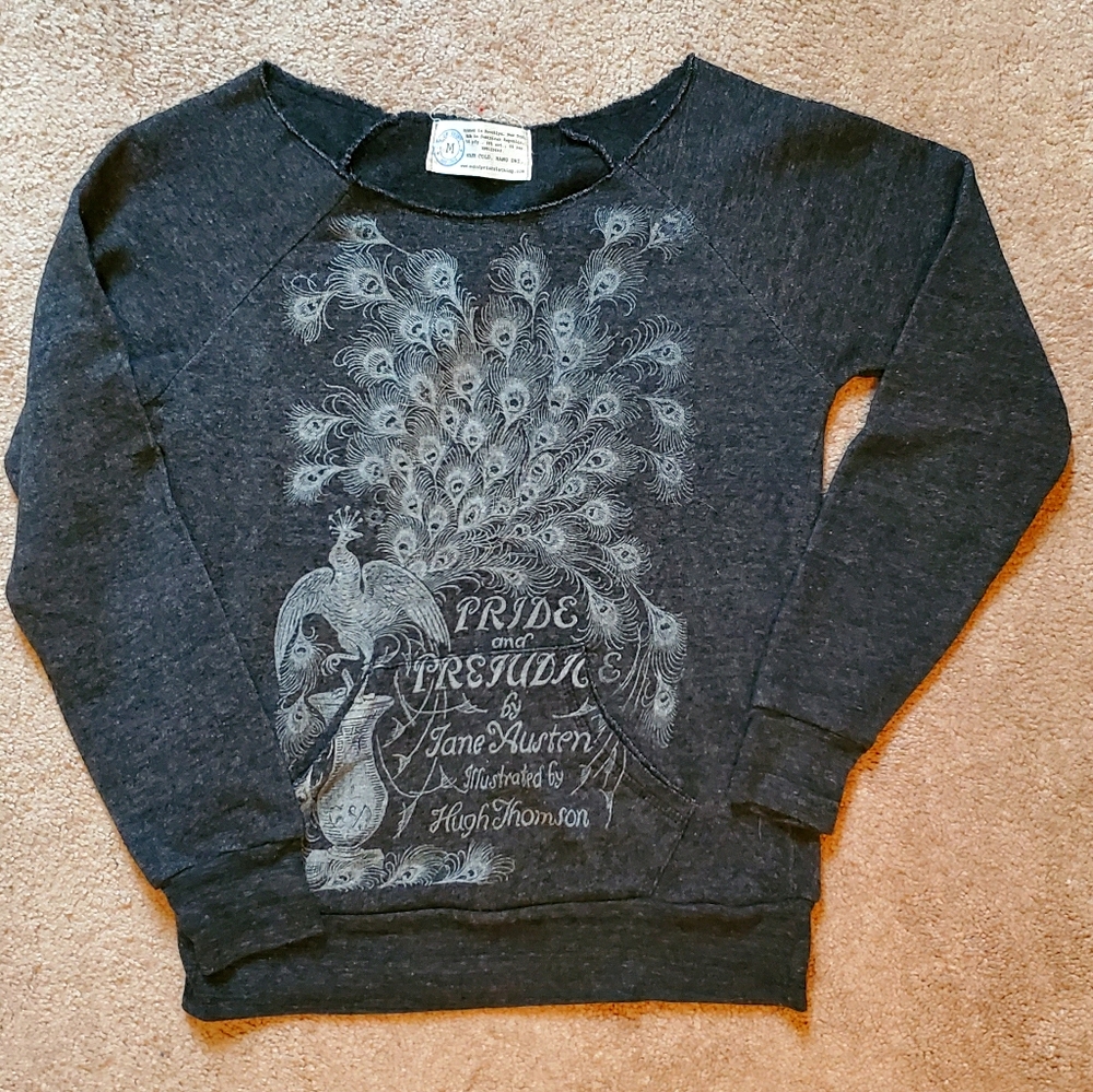 Out of Print Pride and Prejudice Sweater NWOT
